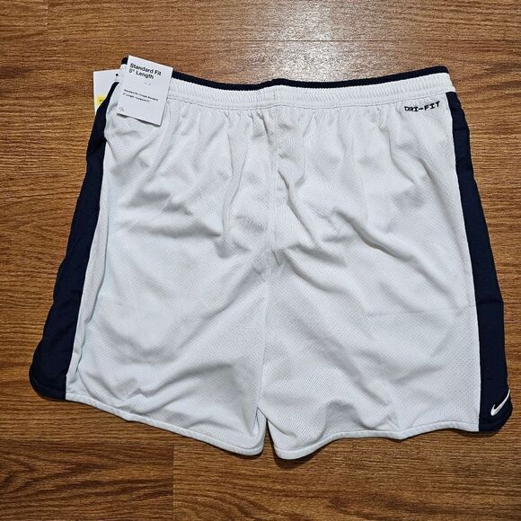 Nike Dri-Fit Track Club 3-Inch Running Shorts Retro White Navy Lined FZ7397-121 - Picture 11 of 16